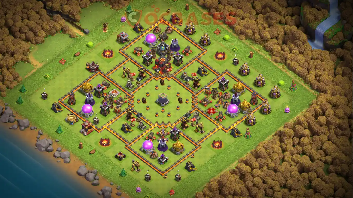 Clash Of Clans 10 Seviye Köy Düzeni